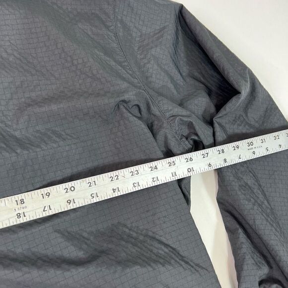 Nike Golf Windbreaker Men's XL Black Graph Pattern Elastic Cuffs Hem Zip Pockets - Picture 5 of 16